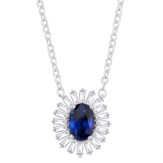 Sapphire and Diamond Pendant