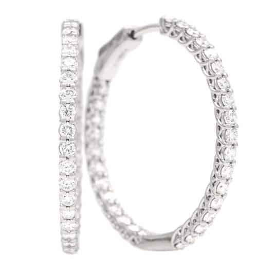 Inside Out Diamond Hoops