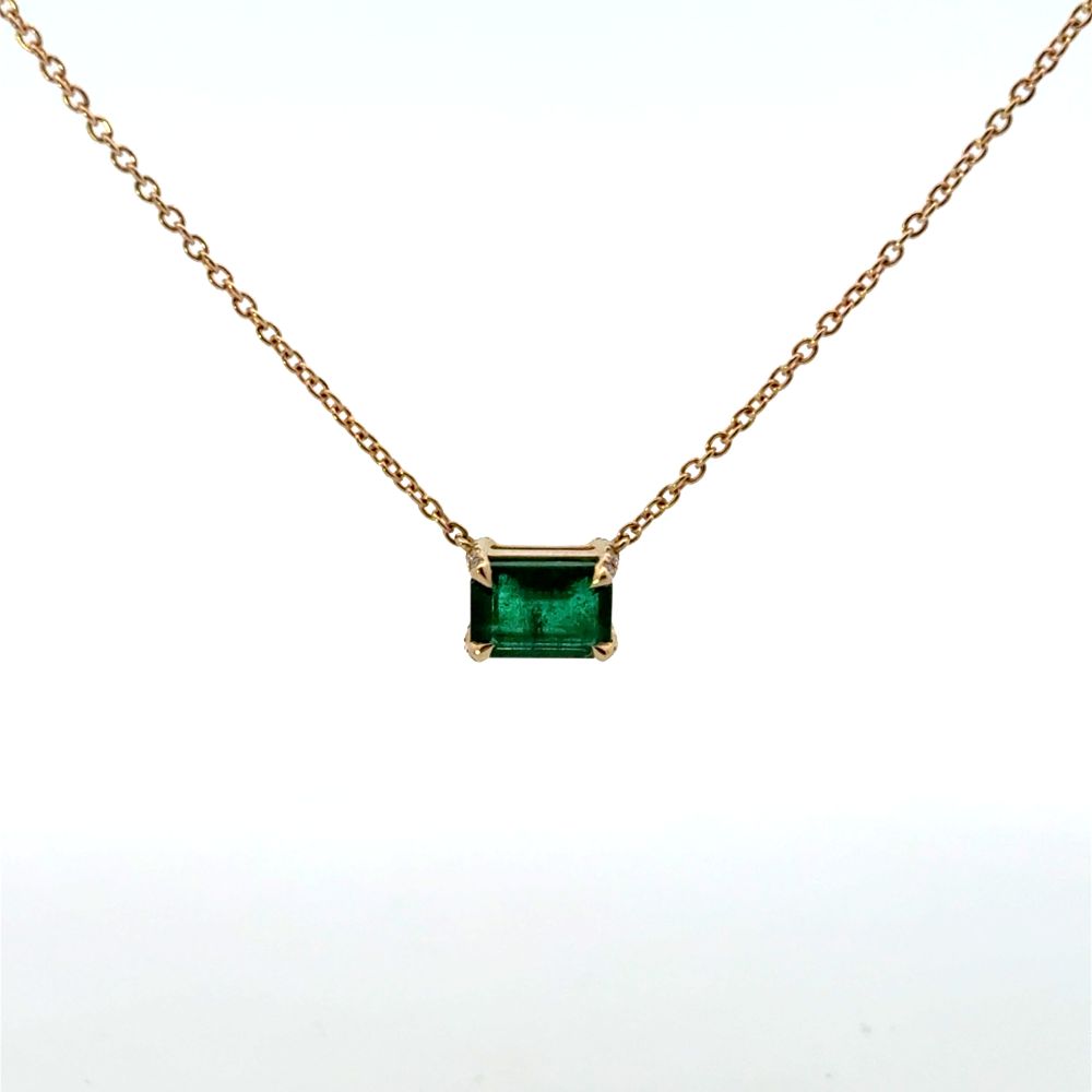 Emerald and Diamond Necklace