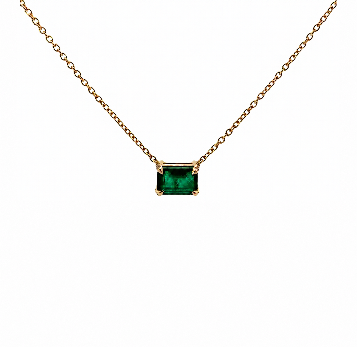 Emerald and Diamond Necklace