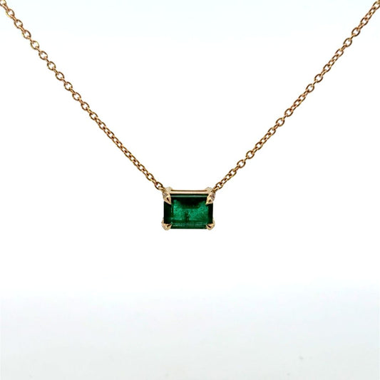 Emerald and Diamond Necklace