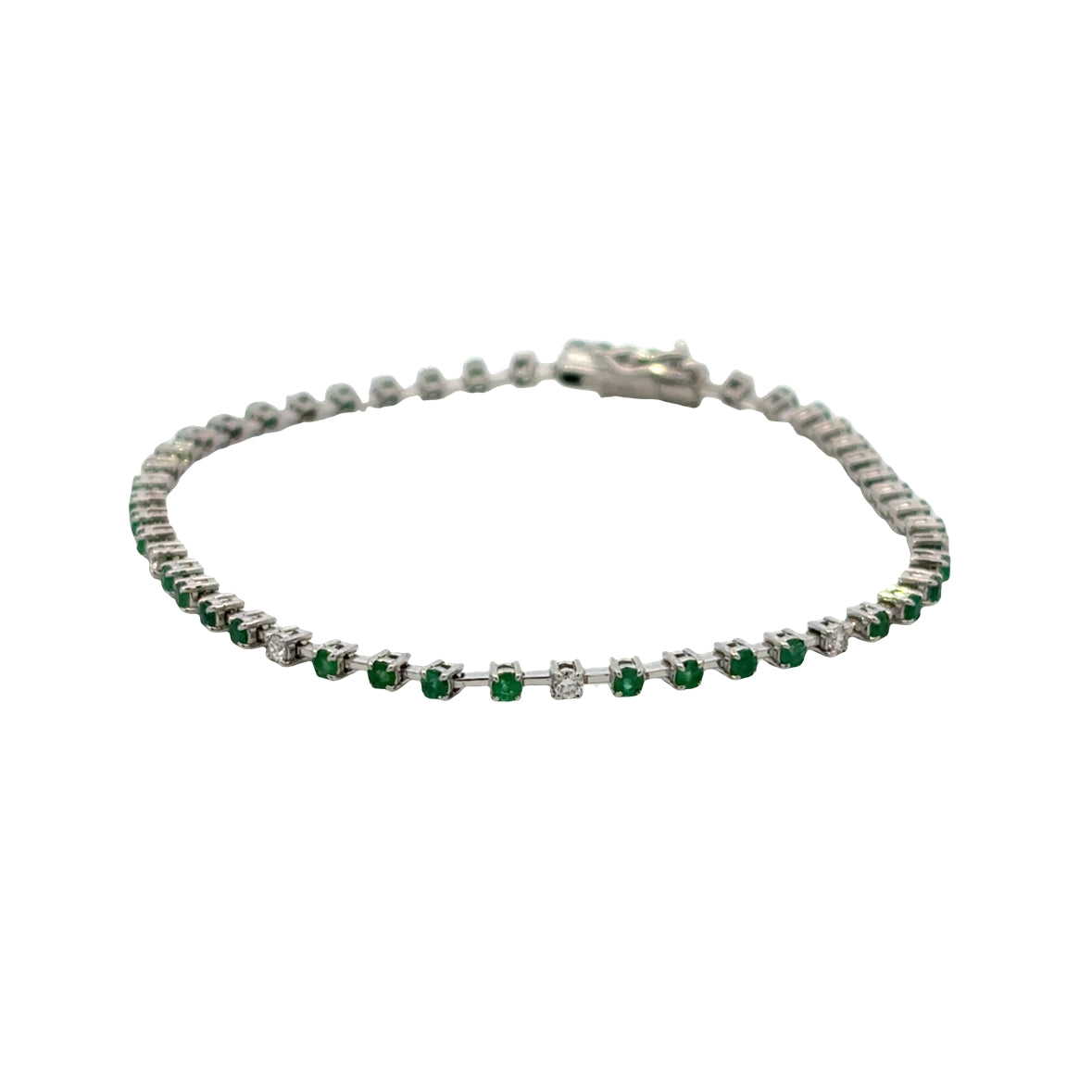 Emerald and Diamond Brcaelet