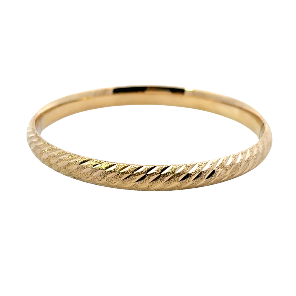 Estate Diamond Cut Bangle