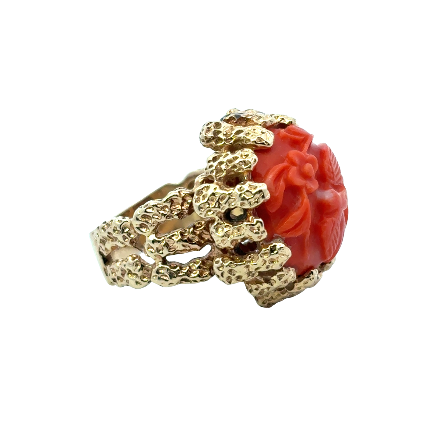 Estate Coral Ring
