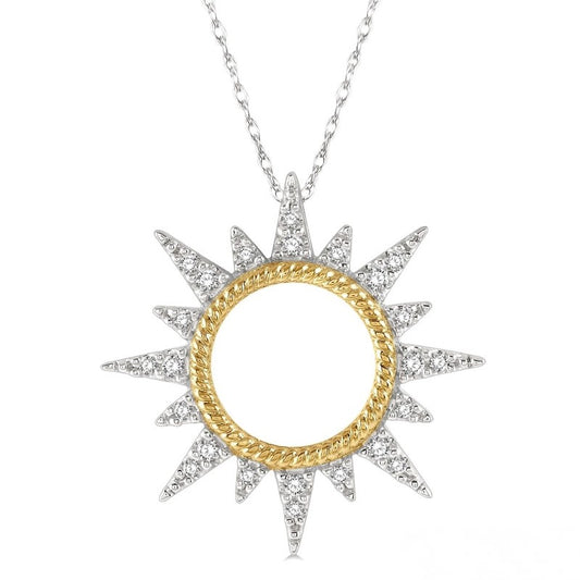 Sun Diamond Pendant