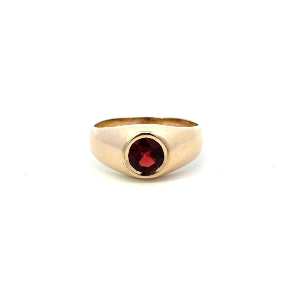 Estate Jewelry Garnet Ring - Men's