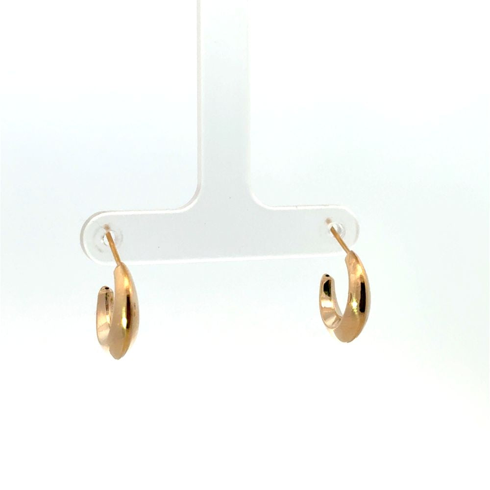 Estate 1/2 Hoop Earrings