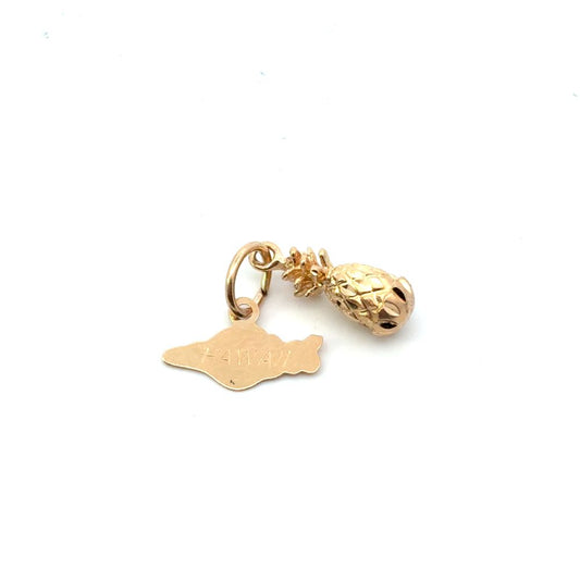 Estate Hawaii Pineapple Charm