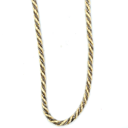 Estate 27" Rope & Box Chain Two tone