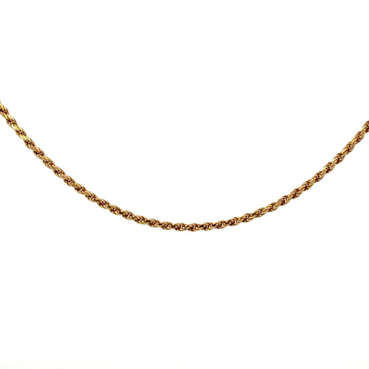 Estate Diamond-Cut Rope Chain