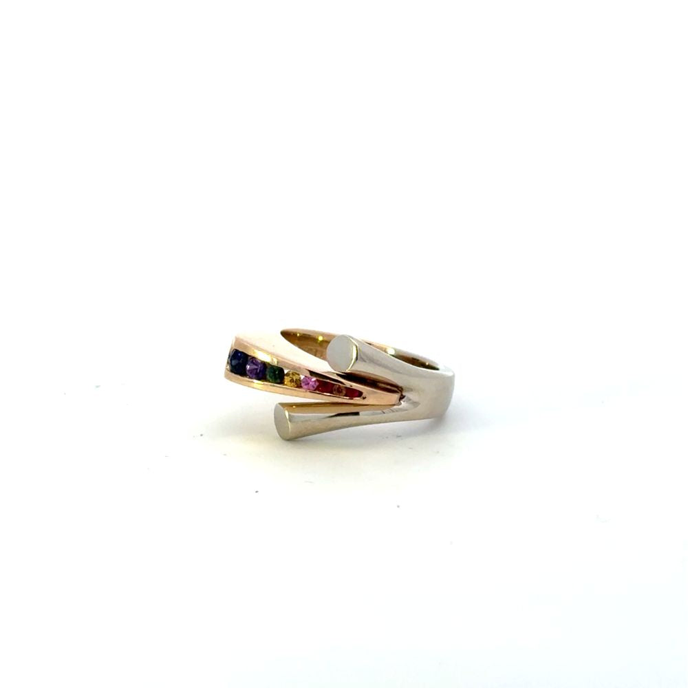 Estate Jewelry Multi-Color Sapphire Ring
