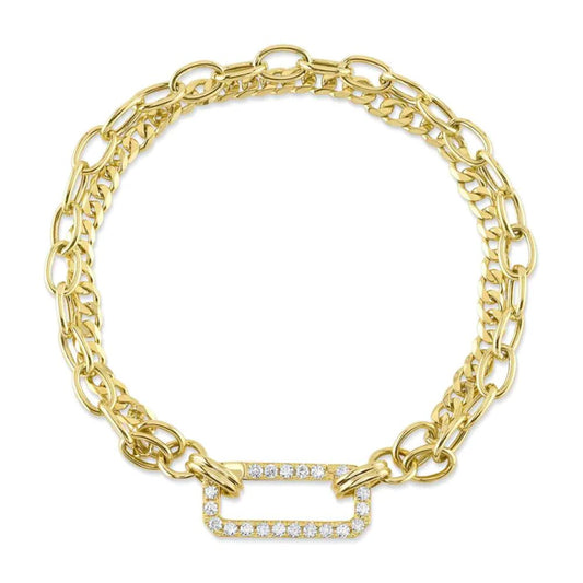 Shy Diamond Link Bracelet