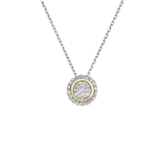 Sterling Silver and Diamond Pendant