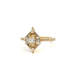 Marquise Diamond Engagement Ring