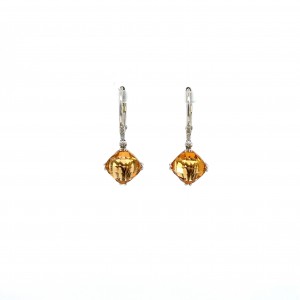 Citrine and Diamond Earrings