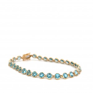 Swiss Blue Topaz Bracelet