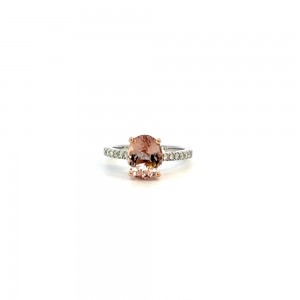 Morganite & Diamond Ring