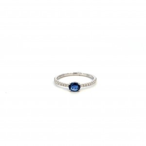 Sapphire & Diamond Ring