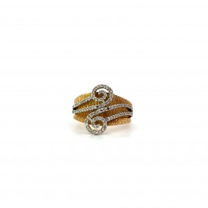 Estate Diamond Swirl Ring