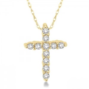 Diamond Cross Petite Pendant