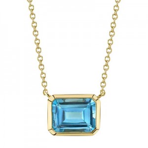 Blue Topaz  Necklace