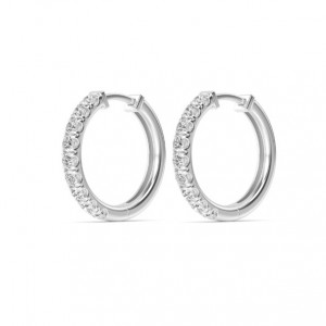 Lab Diamond Hoops