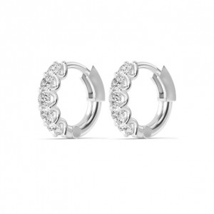 Lab Diamond Hoops