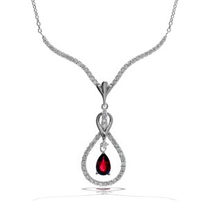 Ruby  Diamond Necklace