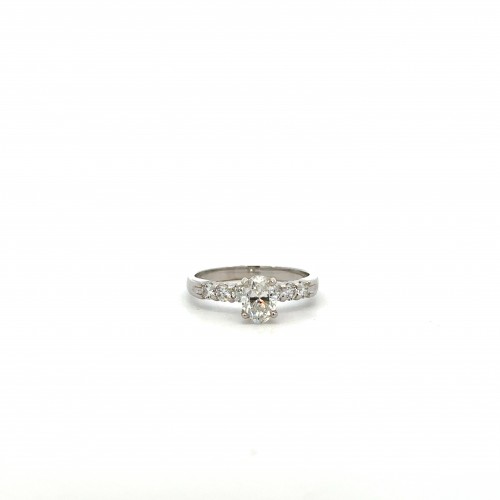 Oval Diamond Engagement Ring