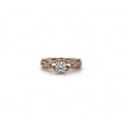 Round Diamond Woven Engagement Ring