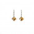 Citrine and Diamond Earrings