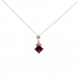 Garnet and Diamond Pendant