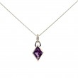 Amethyst and Diamond Pendant