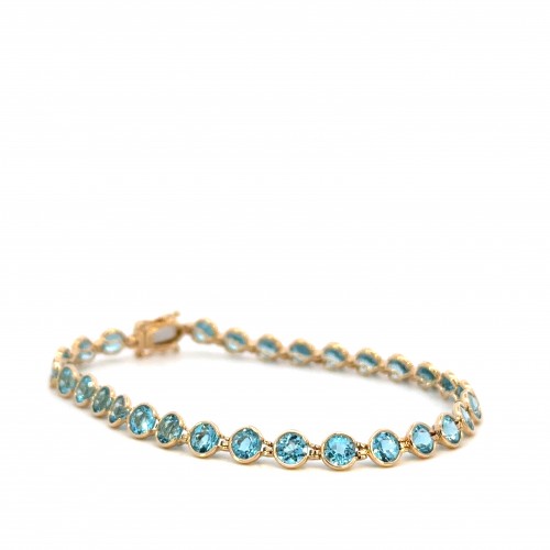 Swiss Blue Topaz Bracelet