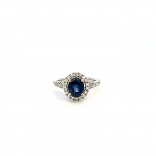 Sapphire & Diamond Ring