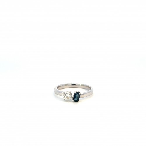 Sapphire & Diamond Ring