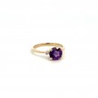 Amethyst & Diamond Ring