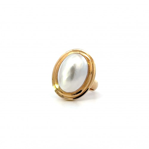 Estate Mabe Pearl Ring