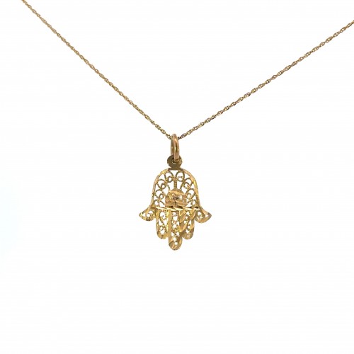 Estate Hamsa Necklace