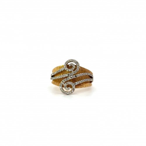 Estate Diamond Swirl Ring