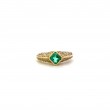 Estate Emerald and Diamond Ring