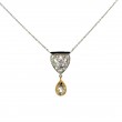 Estate Yellow Diamond Pendant