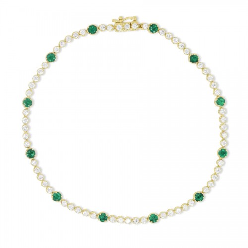 Emerald / Diamond Bracelet