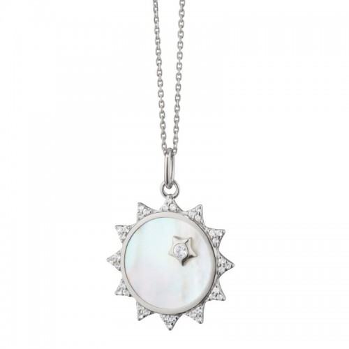 Large Mother of Pearl Sun Charm