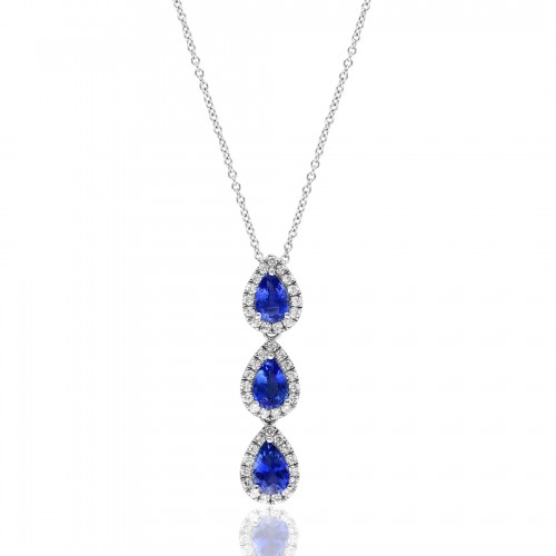 Sapphire and Diamond Necklace