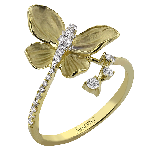 Simon G. Diamond Butterfly Ring