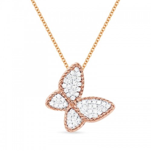 Diamond Butterfly Pendant