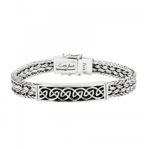 Celtic Weave Eternity Bar Bracelet by Keith Jack