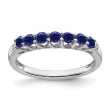 Created Sapphire & Diamond Ring