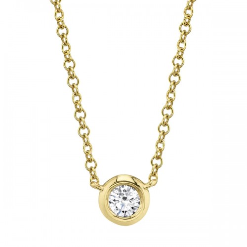 Diamond Bezel Necklace